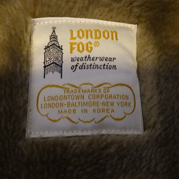 London Fog Zip Front Jacket Men's 40 Reg Beige Removable Faux Fur Lined Classic - Picture 12 of 14